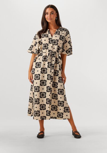 Beige OBJECT Midikleid OBJELLA RE 2/4 MIDI DRESS 138 - large