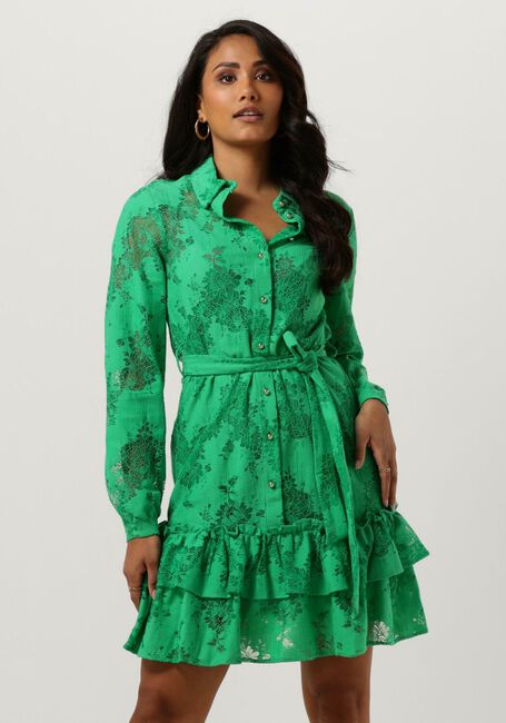 Gr&uuml;ne LIU JO Minikleid ABITO CORTO PIZZO COTONE - large