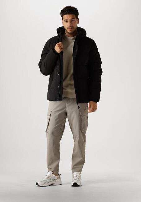 Beige CAST IRON Pullover MOCK NECK FINE BOUCLE - large