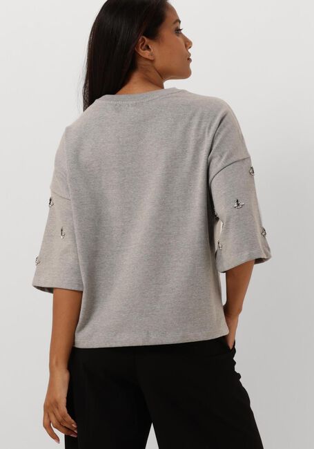 Weiße SUMMUM T-shirt BOXY SWEATSHIRT EMBELLISHED SWEAT - large