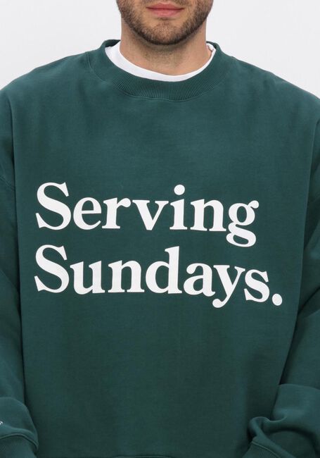 Gr&uuml;ne POCKIES Sweatshirt OVERSIZED SUNDAYS CREW - large