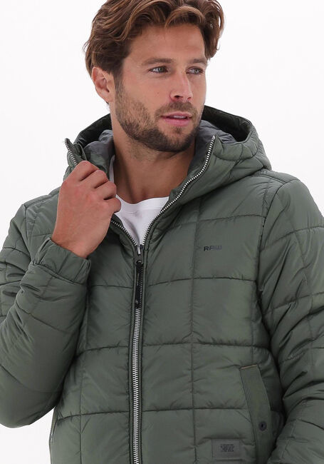 Grüne G-STAR RAW Wattierte Jack MEEFIC SQR QUILTED HDD JKT - large