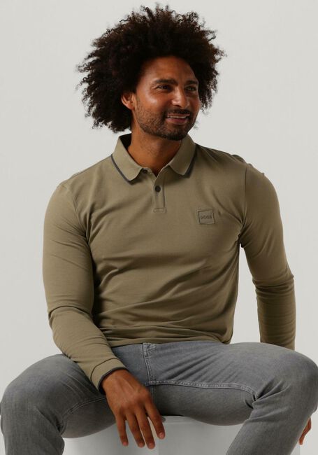 Olive BOSS ORANGE Polo-Shirt PASSERTIPLONG - large