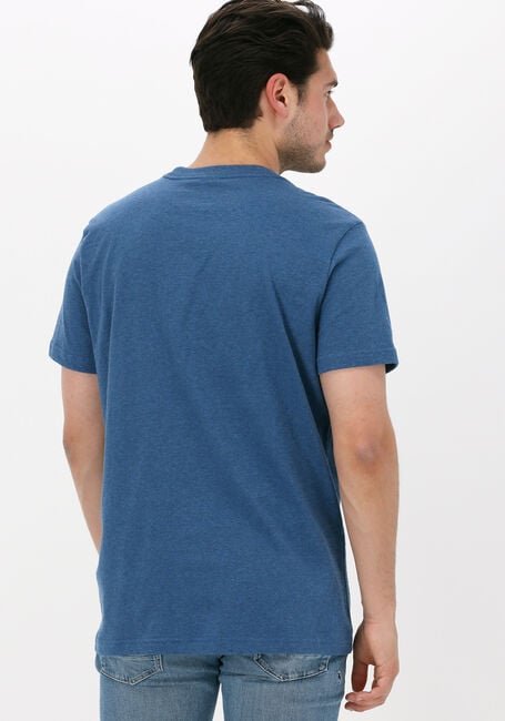 Blaue PME LEGEND T-shirt SHORT SLEEVE R-NECK OPEN END MELANGE JERSEY - large