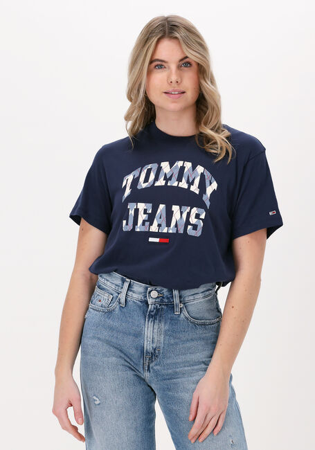 Dunkelblau TOMMY JEANS T-shirt TJW CLASSIC COLLEGE ARGYLE SS - large