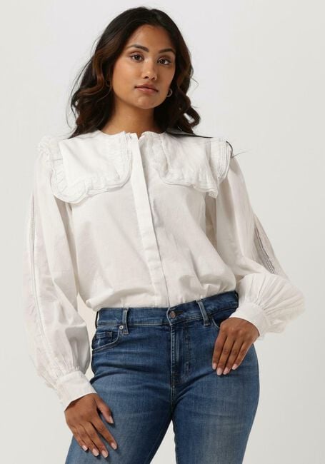 Wei&szlig;e NOTES DU NORD Blusen ELIZABETH SHIRT - large