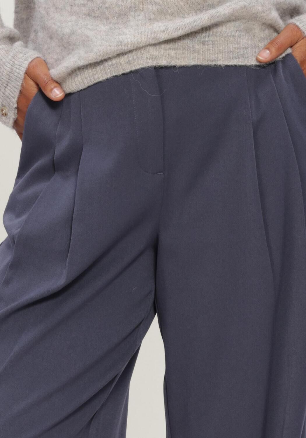 Dunkelblau MSCH COPENHAGEN Weite Hose MSCHHENRIKA HW PANTS - large