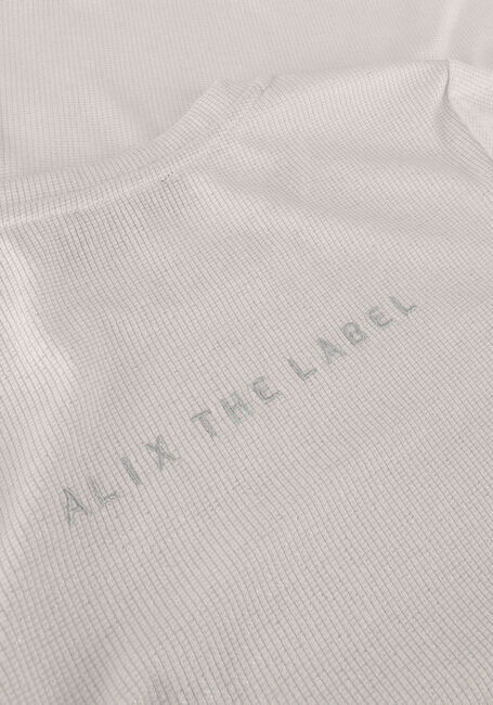 Weiße ALIX THE LABEL T-shirt LADIES KNITTED LUREX RIB T-SHIRT - large
