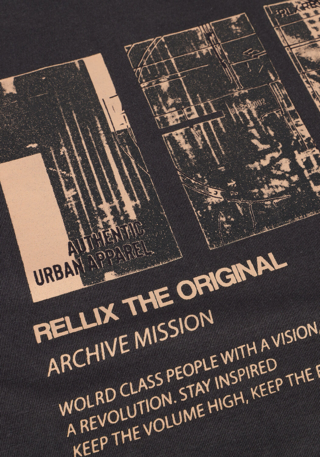 Schwarze RELLIX T-shirt T-SHIRT RLX BACKPRINT - large