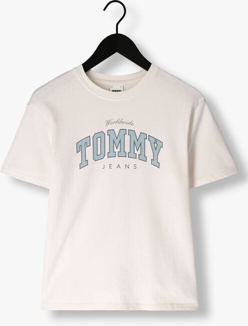 Weiße TOMMY JEANS T-shirt TJW RLX VARSITY LUX TEE - large