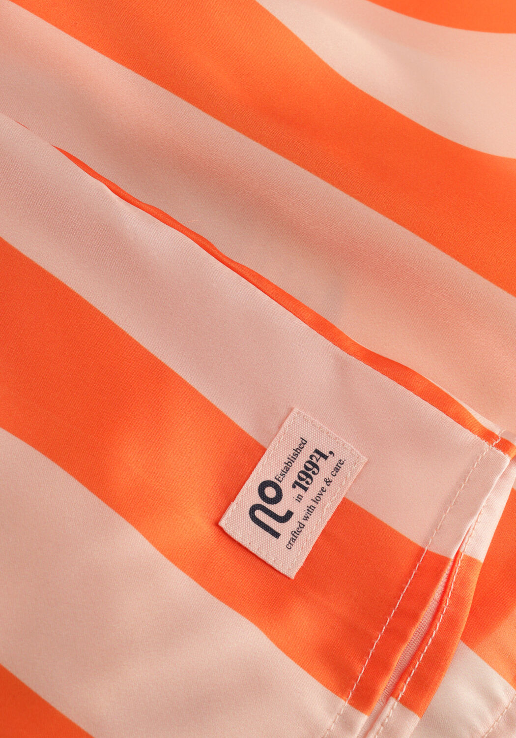 Orangene NONO Minirock NINU SATIN BLOK STRIPED SKIRT - large