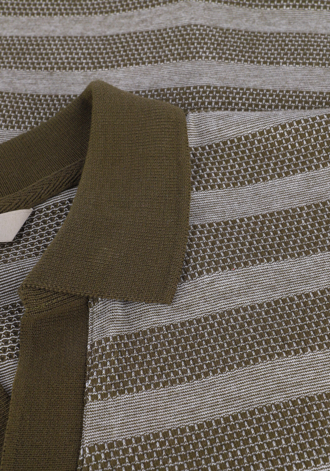 Gr&uuml;ne DSTREZZED Polo-Shirt POLO S/S BRICK STRIPE - large