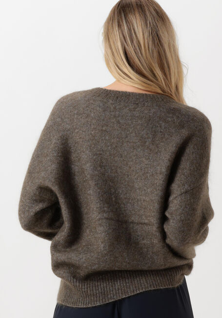 Braune SECOND FEMALE Pullover BROOK KNIT LOOSE V-NECK - large