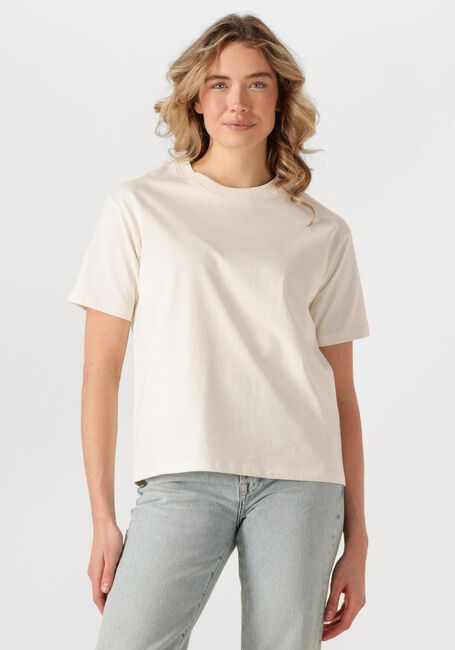 Ecru WITHBLACK T-shirt WBLWILMA SS TEE - large