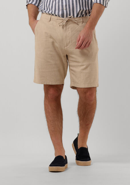 Beige SELECTED HOMME Kurze Hose SLHCOMFORT-BRODY LINEN SHORTS - large
