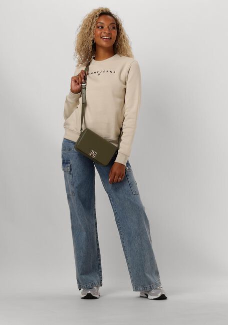 Beige TOMMY JEANS Pullover TJW REG LINEAR CREW - large