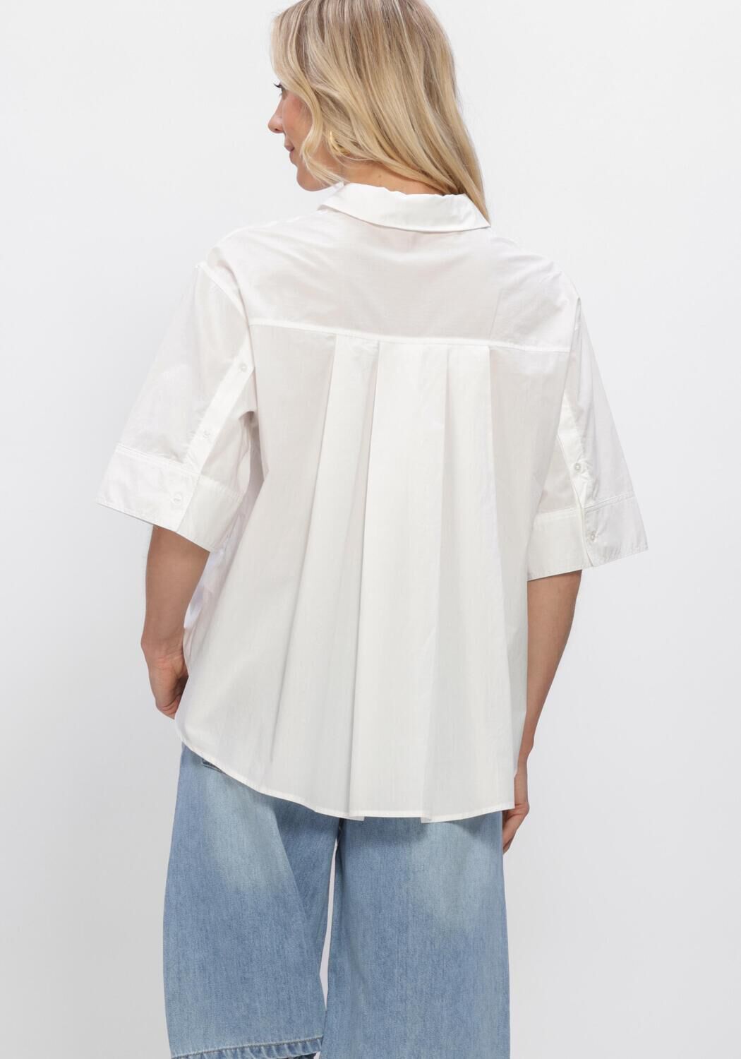 Wei&szlig;e OBJECT Blusen OBJELLY HOPE 2/4 LO SHIRT - large