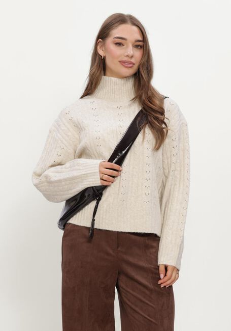 Creme NEO NOIR Pullover ANDA CABLE KNIT BLOUSE - large