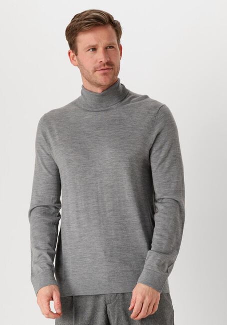Graue SELECTED HOMME Rollkragenpullover SLHTRAY LS KNIT MERINO ROLL NECK - large