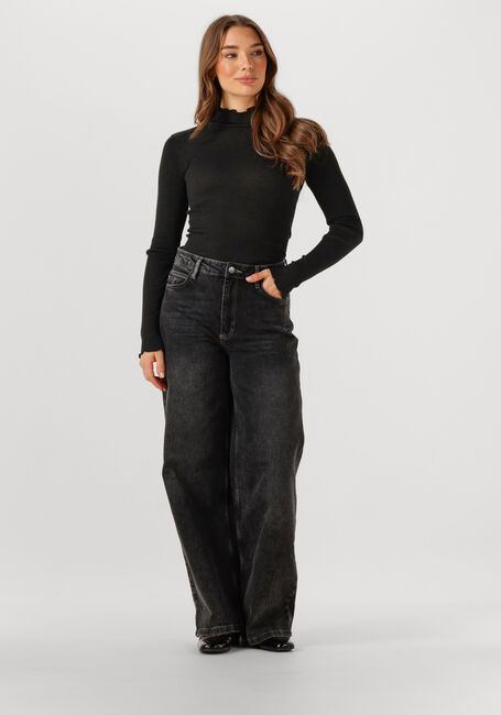 Schwarze ROSEMUNDE Top BOSTON TURTLENECK W/ LUREX - large