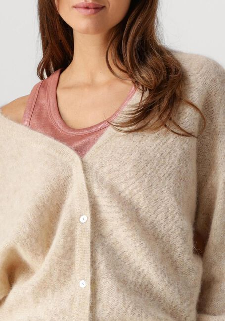 Beige SUMMUM Strickjacke OVERSIZED CARDIGAN FEATHER LIGHT - large