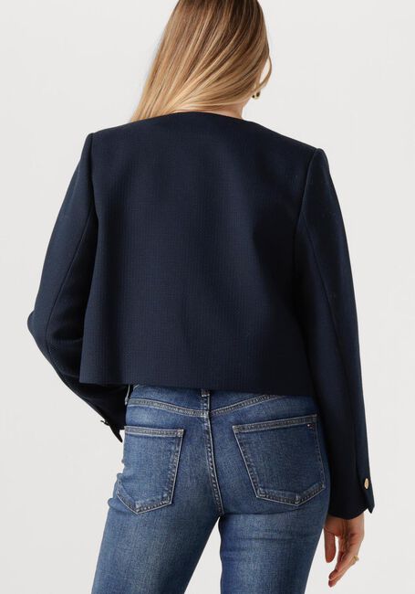 Dunkelblau TOMMY HILFIGER Jack PREPPY TEXTURE LADY JACKET - large
