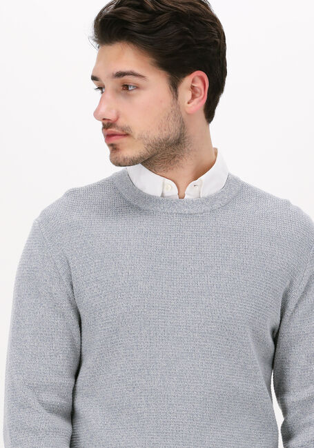 Hellblau SELECTED HOMME Pullover SLHROCKS LS KNIT CREW NECK G N - large