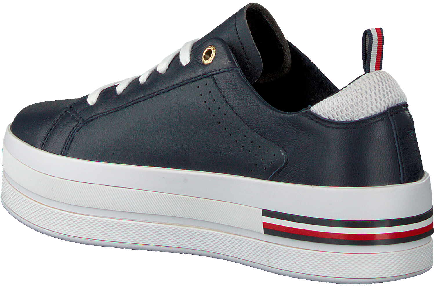 Tommy hilfiger damen sneaker blau leder clearance