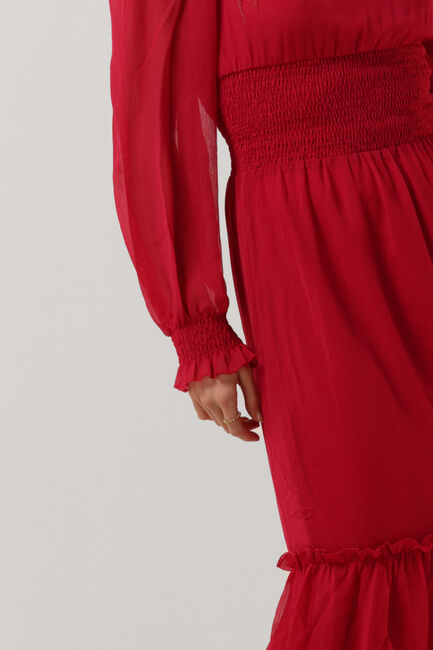 Rote NA-KD Maxikleid SMOCKED DETAIL ANKLE DRESS - large