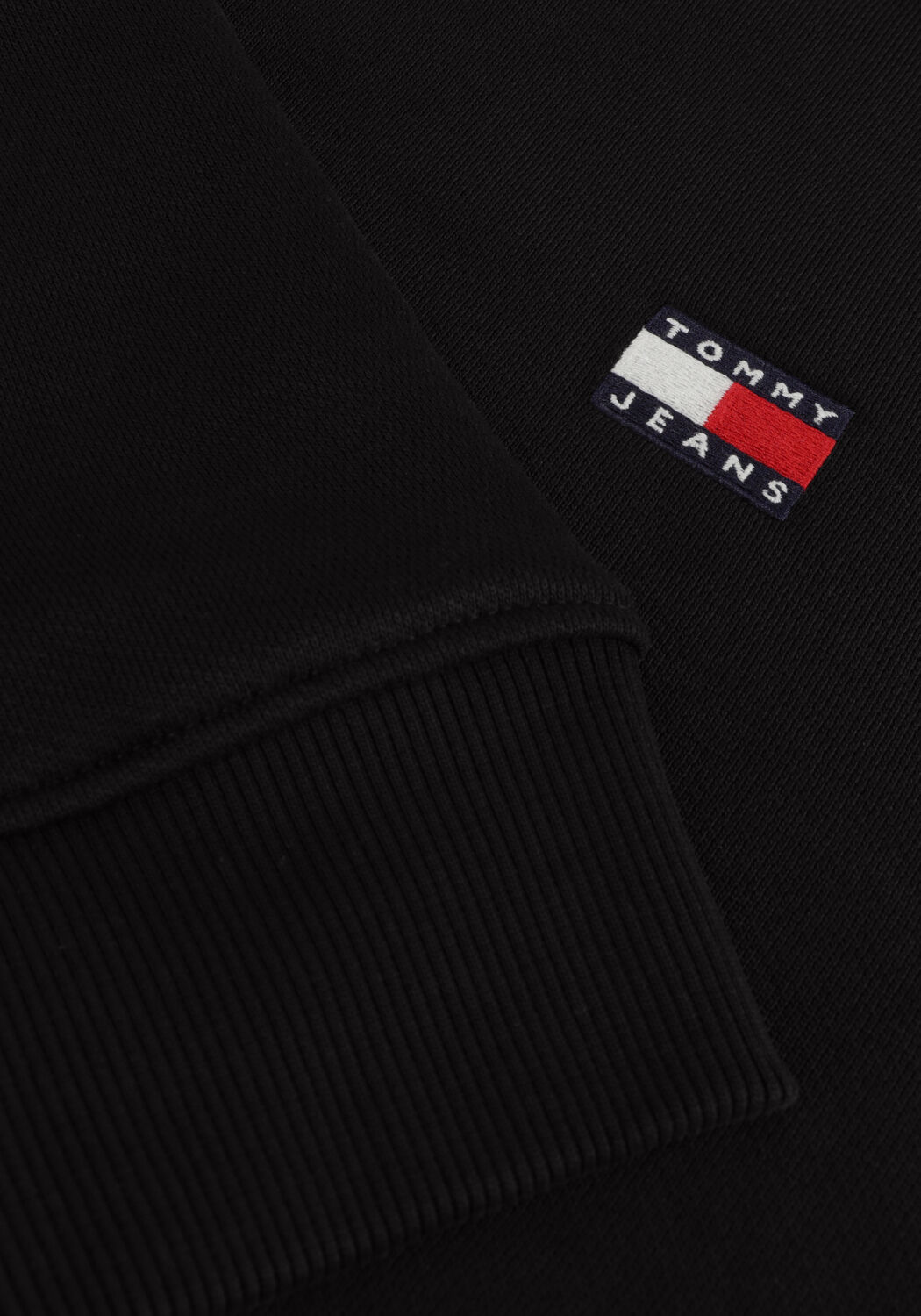 Schwarze TOMMY JEANS Pullover TJM REG BADGE CREW EXT - large