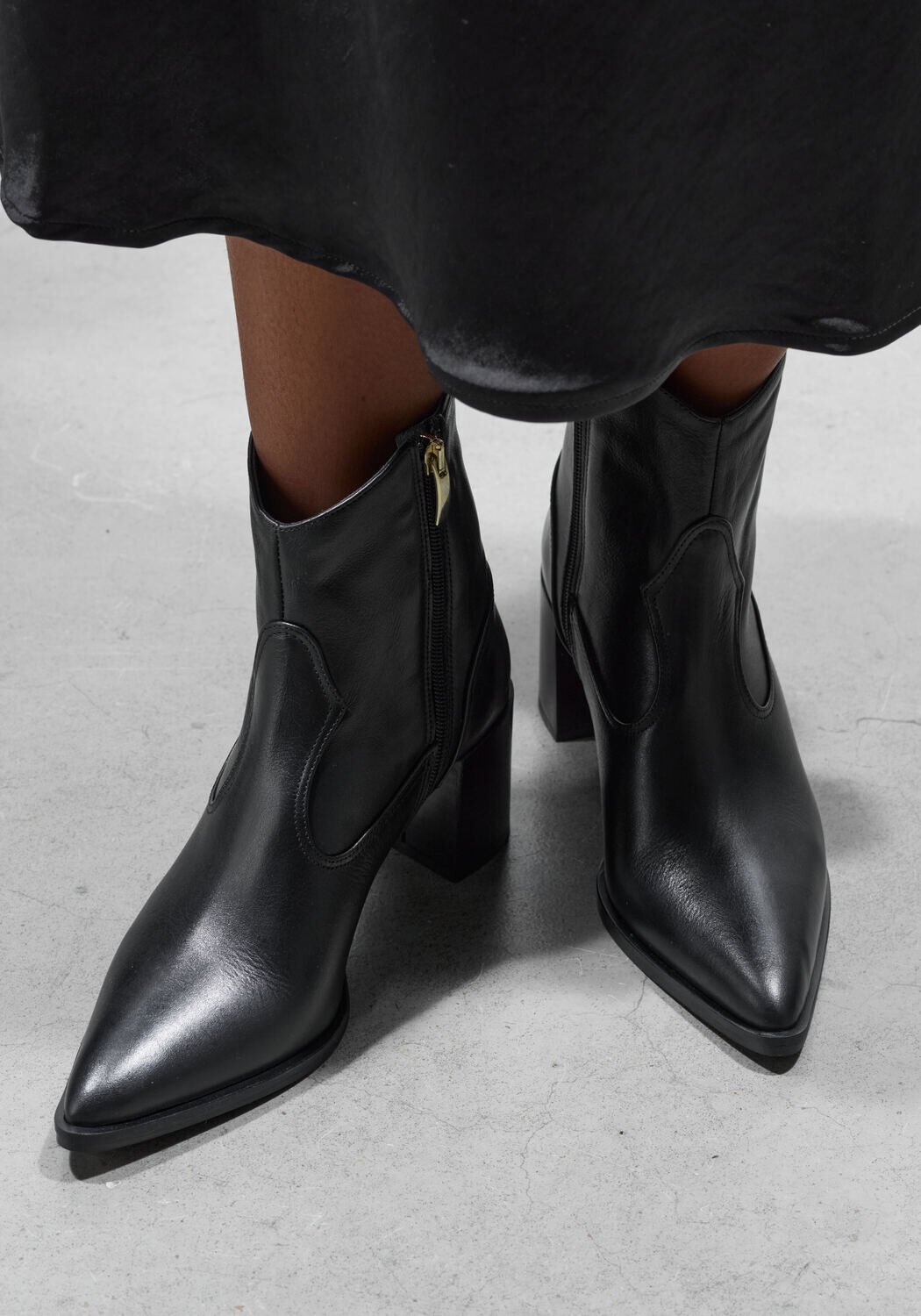 Schwarze LINA LOCCHI Stiefeletten 30731 - large