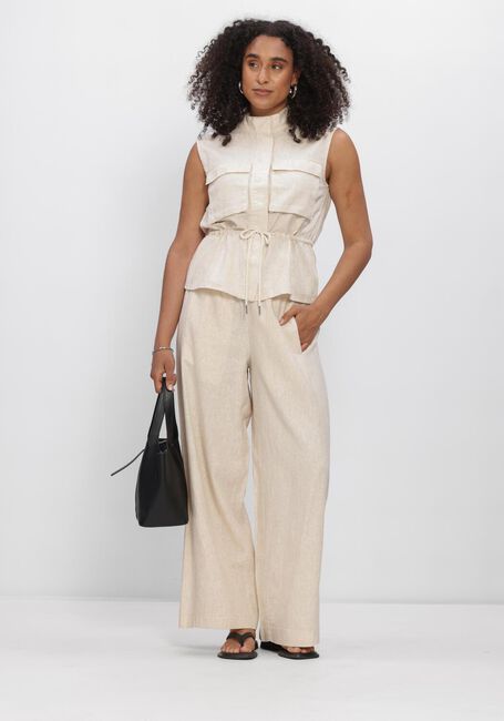 Beige OBJECT Hosen OBJKADIE MW WIDE PANTS 145 - large