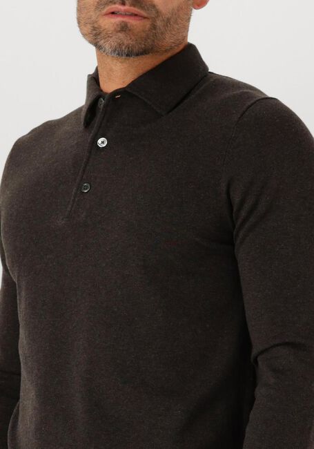 Schwarze PROFUOMO Polo-Shirt POLO ONEPIECE LS - large