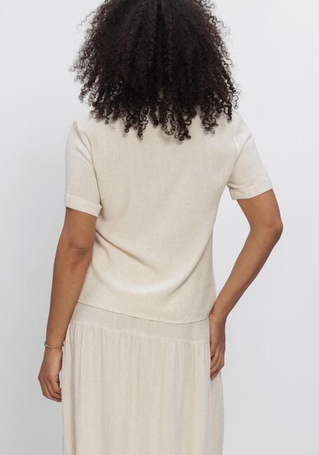 Beige OBJECT Blusen OBJSANNE S/S RE SHIRT - large