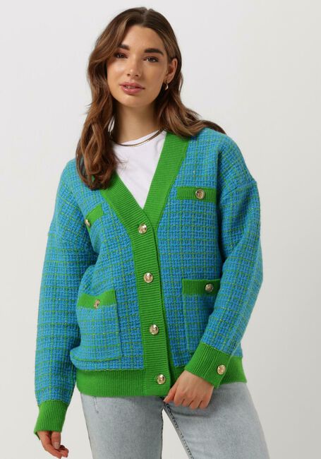 Grüne Y.A.S. Strickjacke YASLIVIA LS KNIT CARDIGAN - large