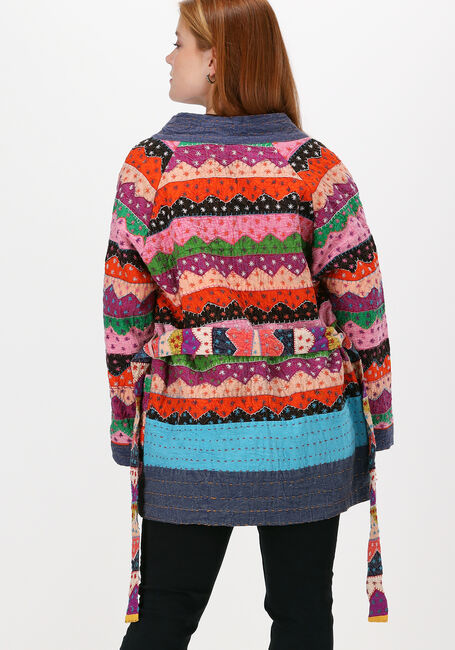 Mehrfarbige/Bunte SISSEL EDELBO Kimono MARRAKESH MULTI PATCH WORK JAC - large