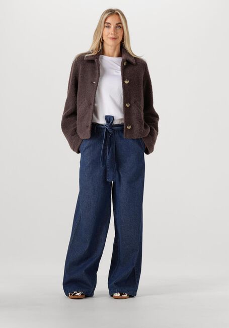 Braune MODSTRÖM Teddy-Jacke JUSTYMD SHORT JACKET - large