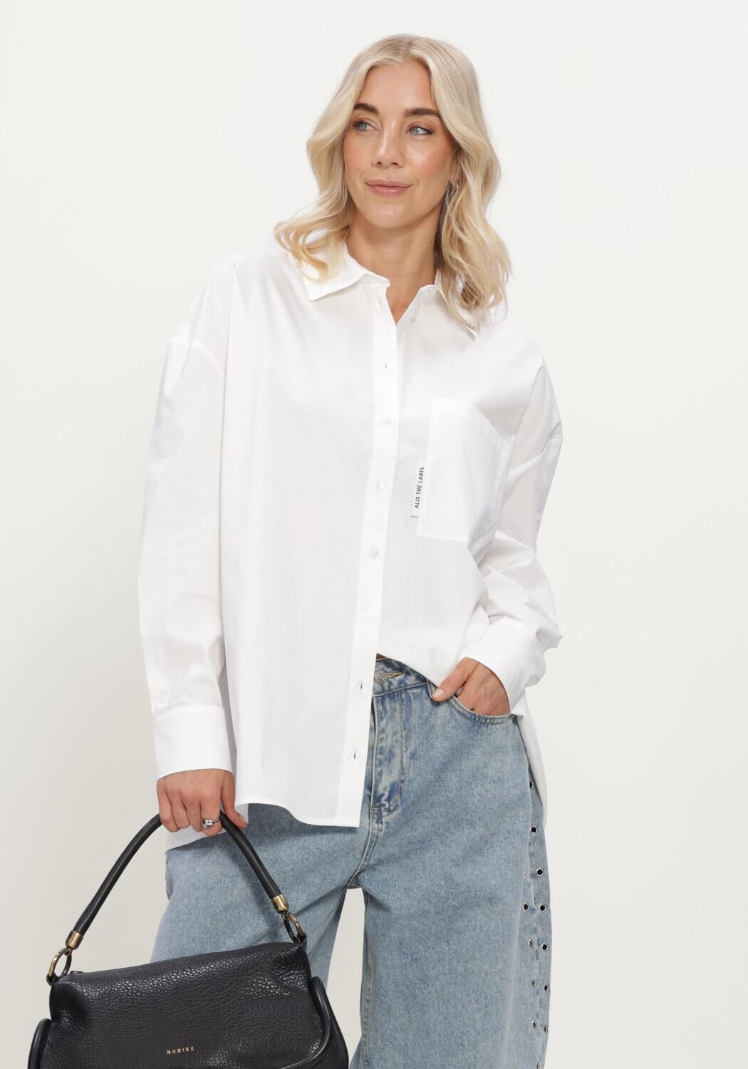 Wei&szlig;e ALIX THE LABEL Blusen LADIES WOVEN OVERSIZED BLOUSE - large