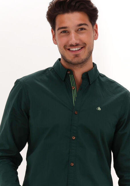 Grüne SCOTCH & SODA Casual-Oberhemd SLIM-FIT CONTRAST TRIMMED POPLIN SHIRT - large