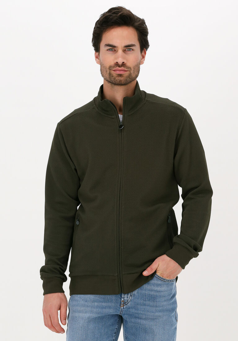 grüne cruyff strickjacke santiago track top textured pol