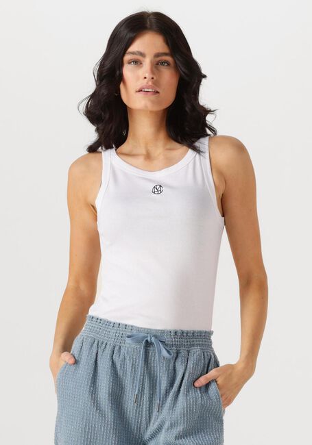 Weiße MSCH COPENHAGEN T-shirt MSCHGUBBE RASMIA ICON SL TOP - large