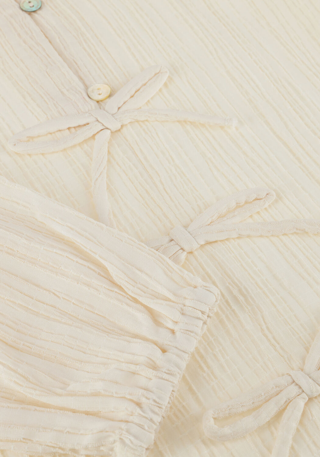 Ecru MOODSTREET Blusen AKIRA RUFFLES + BOWS BLOUSE - large