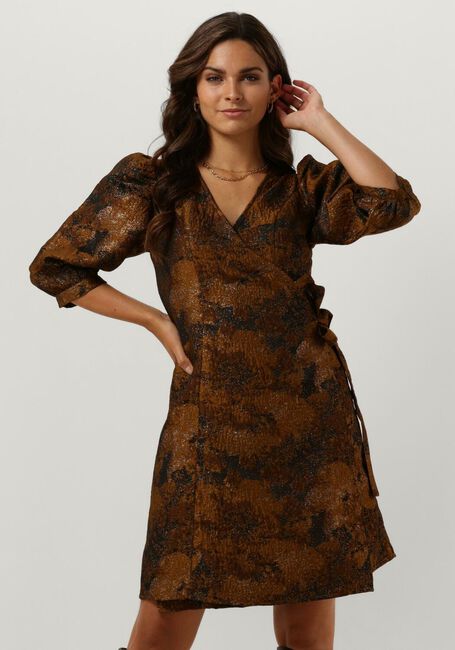 Bronzefarbene NOTRE-V Minikleid NV CELA DRESS - large