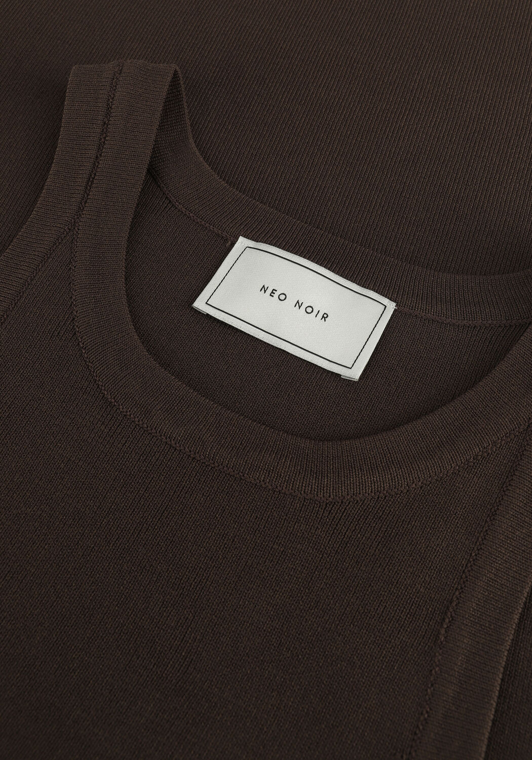 Braune NEO NOIR Top WILLY KNITTED TOP - large