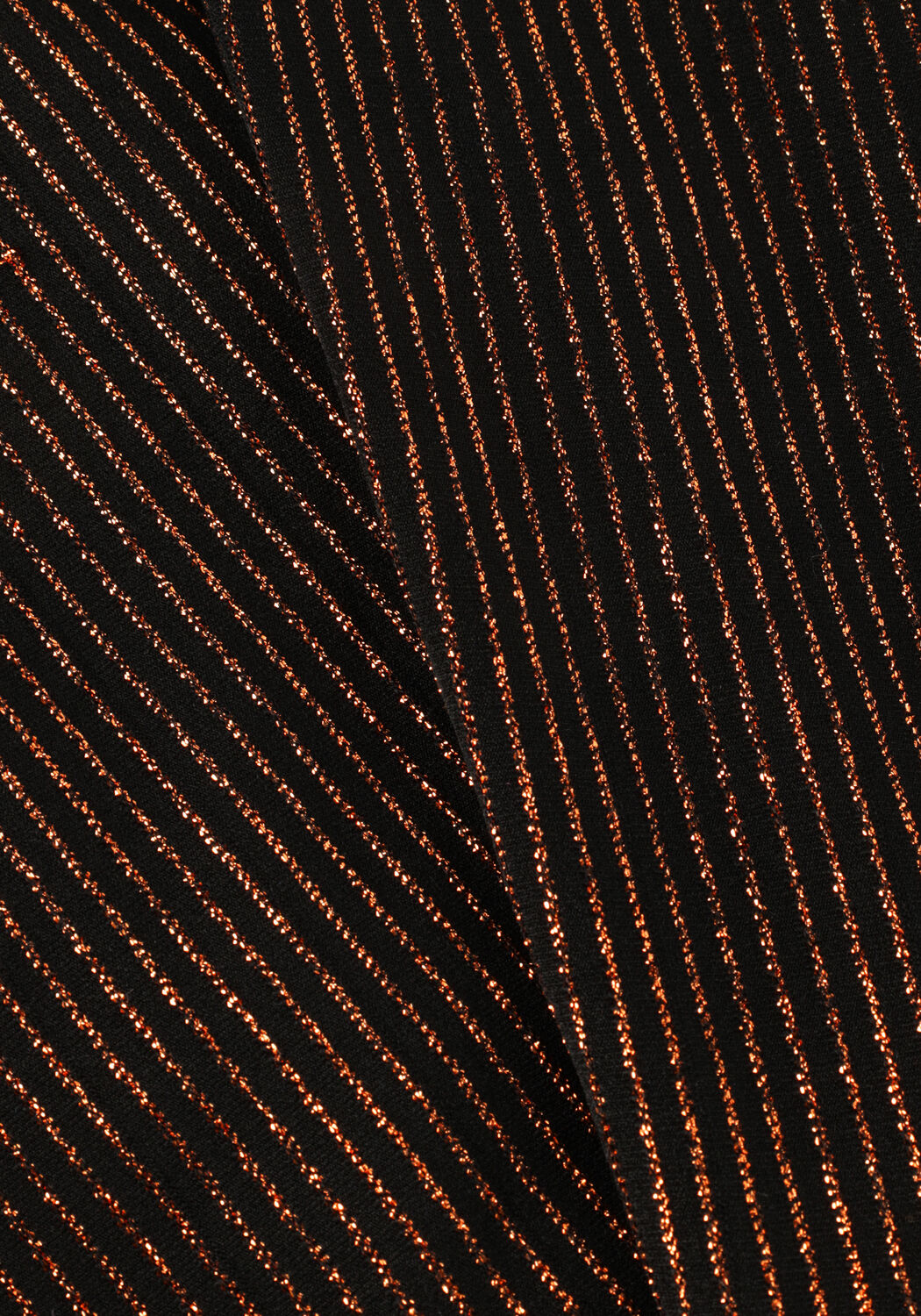 Schwarze COLOURFUL REBEL Schlaghose JOLIE METALLIC STRIPE FLARE PANTS - large