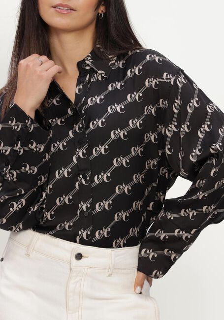 Schwarze CO'COUTURE Blusen LOGO OVERSIZED SHIRT - large