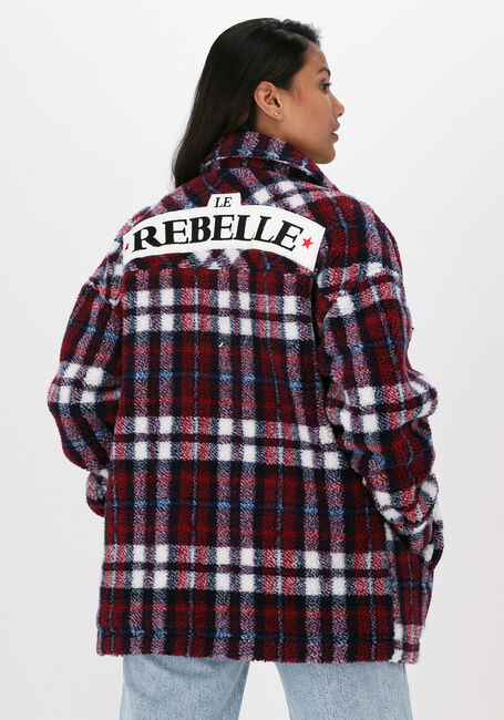 Bordeaux COLOURFUL REBEL Teddy-Jacke STELLA REBELLE CHECK TEDDY JAC - large