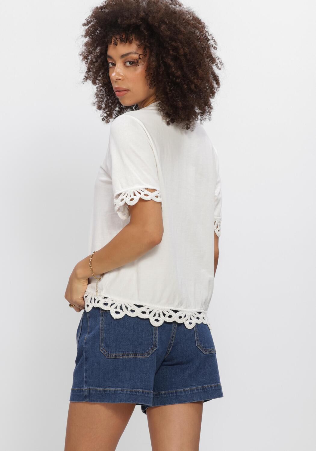 Wei&szlig;e Y.A.S. Tops & T-shirts YASMELLA SS T SHIRT - large