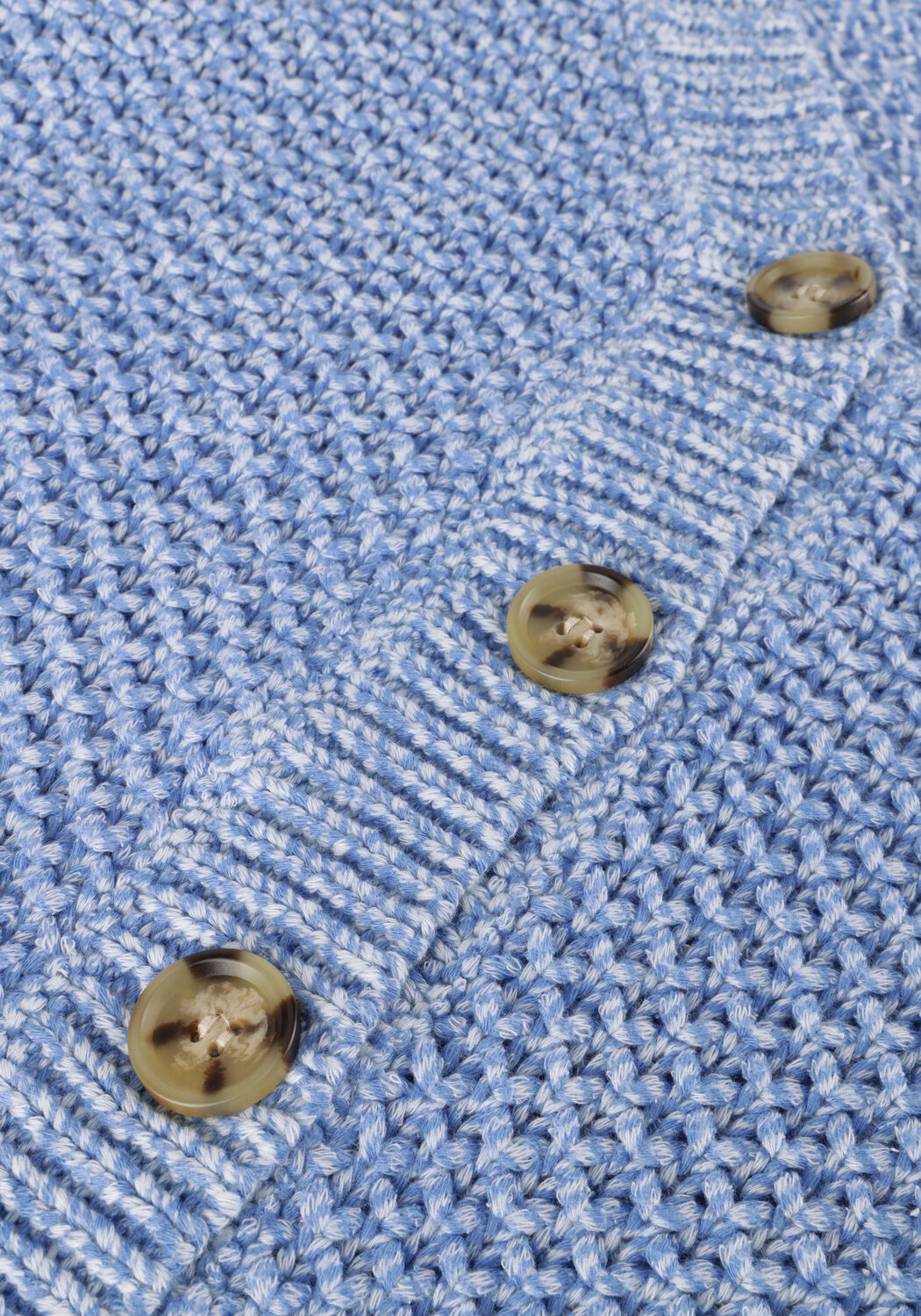 Blaue ANOTHER LABEL Strickjacke ZHOUR KNITTED CARDIGAN L/S - large