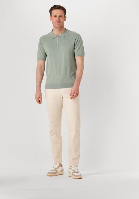 Grüne PURE PATH Polo-Shirt REGULAR FIT POLO SS HALF ZIP KNITWEAR - large